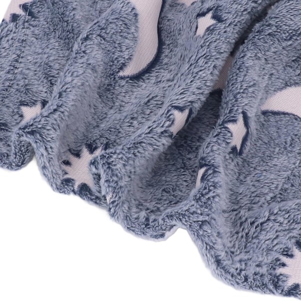 Lysande polyesterfilt Mjuk och varm luddig filt för säng soffa soffa alla säsongerDusty Blue