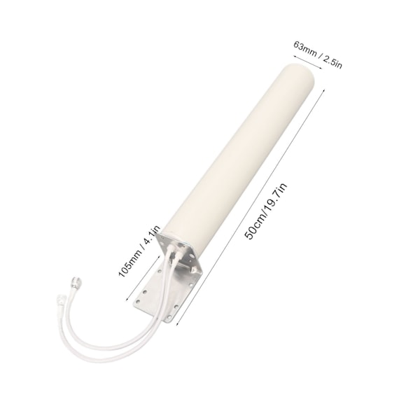 4G 5G ulkoantenni 100W 18DBi vahvistus 698-960 MHz 1710-2700 MHz Omni-suunta-antenni merikäyttöön