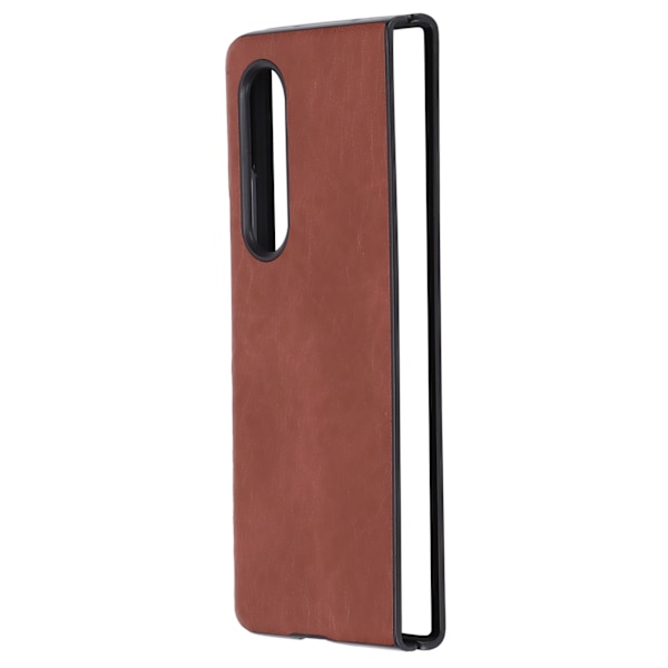 Læder Smartphone Cover Stødsikkert Telefonbeskyttende Etui til Samsung Galaxy Z Fold 3Brun