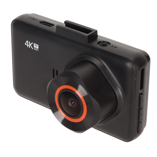 Kaksoiskamerakamera 4K 1080P 3 tuuman näyttö Wifi 170 asteen laajakulma Auto ON OFF Liiketunnistus Auton kojelautakamera