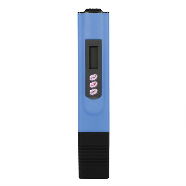 Digital LCD-vattenkvalitetstestpenna renhetsfilter TDS-mätare testare 0-9999 PPM temp blå