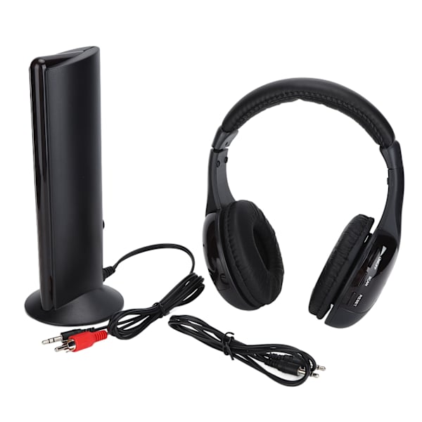 5 in 1 Langattomat Kuulokkeet HiFi Syvä Basso FM Radio Over Ear Kuulokkeet Valvonnalla PC TV Äänilaitteelle