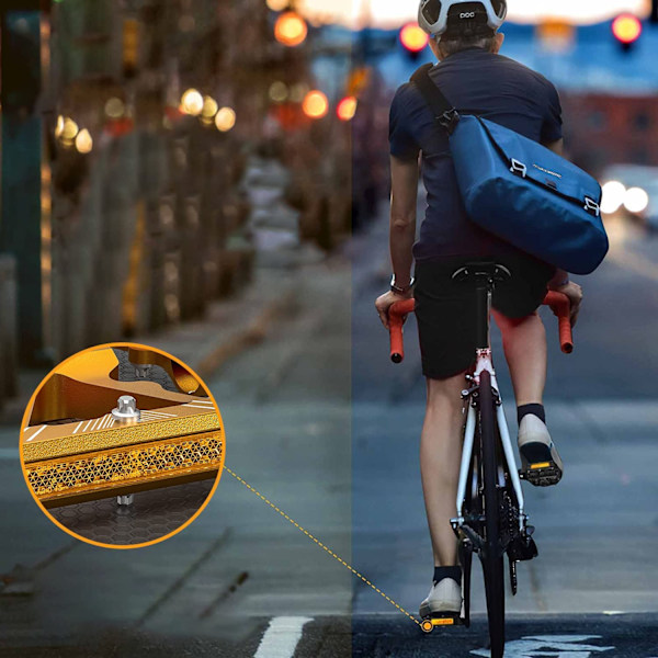 Cykelpedaler, Reflexer för säkerhet i mörker, Aluminiumlegeringskonstruktion ger stabilitet och hållbarhet, 1 set