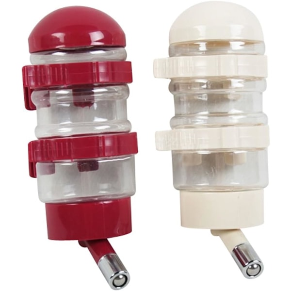 Vattenflaska för husdjur, läckagesäker design med kulor i rostfritt stål för små till mellanstora husdjur, säkert material ABS, BPA-fri automatisk vattendispenser för