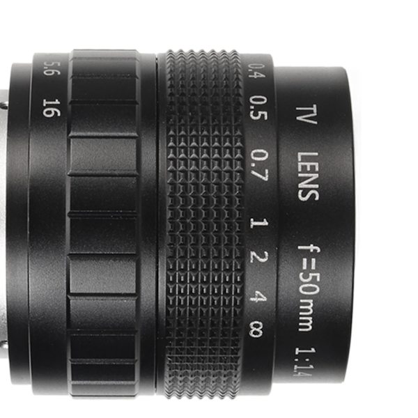 50 mm manuell fokus prime-objektiv F1.4 C 2/3 tum stor bländare fast fokusobjektiv för industriella videomikroskopkameror