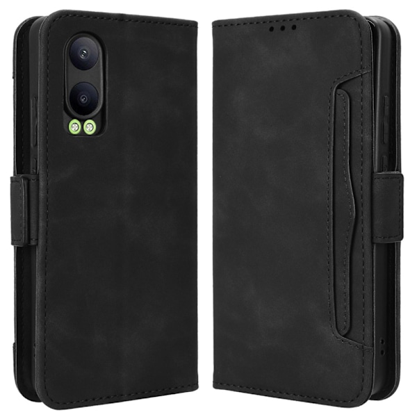 Lommeboketui 6 Rom PU Lær for OnePlus Nord CE4 Lite 5G - Svart