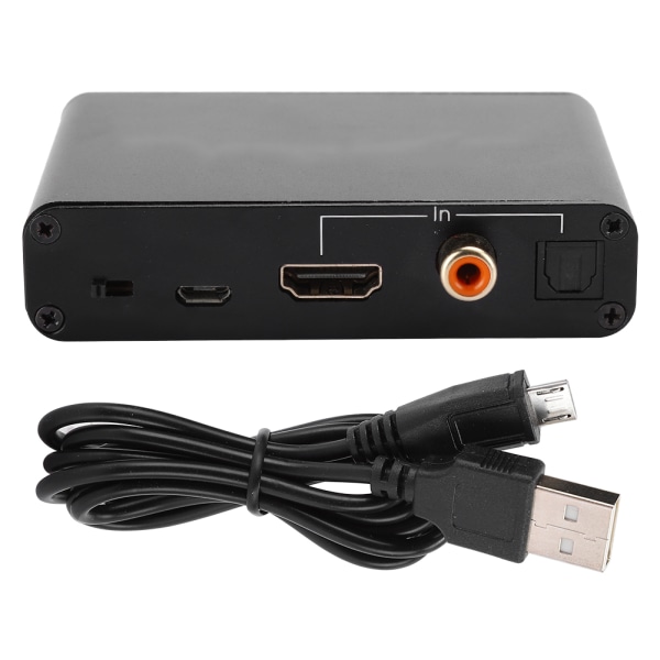 HDMI Audio Return Optisk Koaksial Digital til Analog DAC Konverter Adapter Forsterker