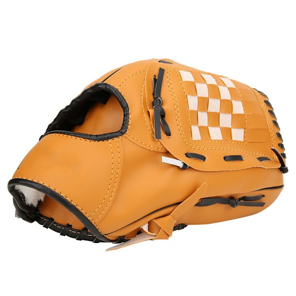PVC Tjock Baseballhandske Tränings- och Tävlingshandskar för Vuxna och Barn (Brun 12,5 tum)