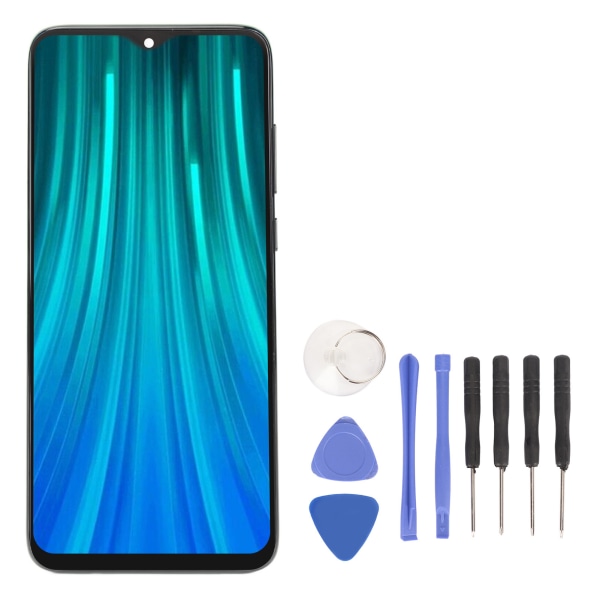 6,53 tommers LCD-skjerm LCD-skjerm berøringsskjermutskifting for Xiaomi Redmi Note 8 Pro M1906G7I M1906G7G elektrisk grå