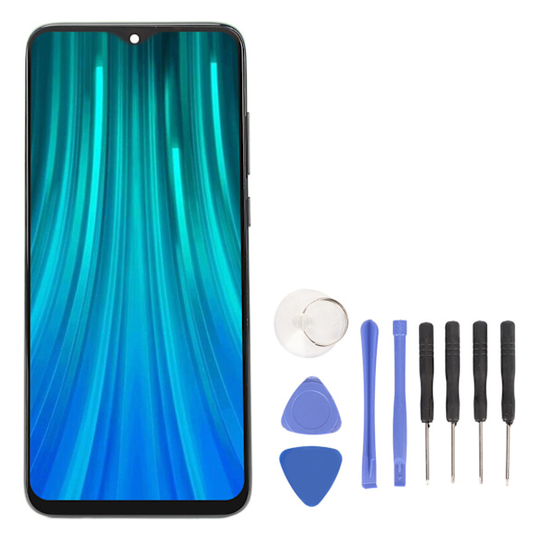 6,53 tums LCD-skärm LCD-skärm pekskärm ersättning för Xiaomi Redmi Note 8 Pro M1906G7I M1906G7G Elektrisk grå