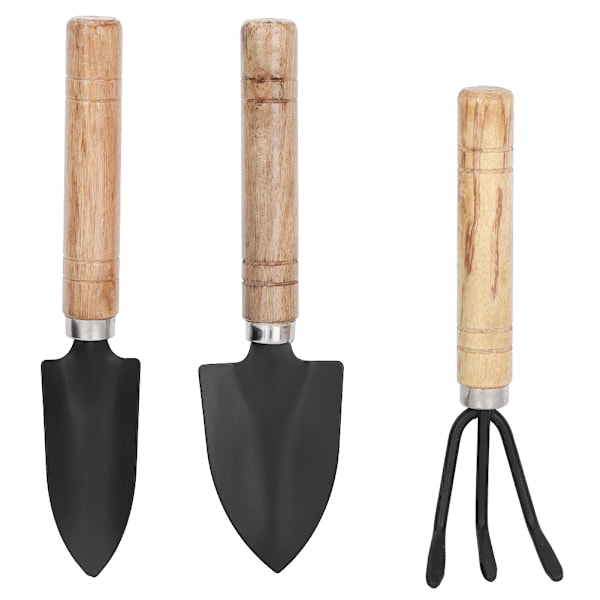 3 stk Mini Hageverktøysett Spade Klo Rake Spade Blomster Planting Verktøy