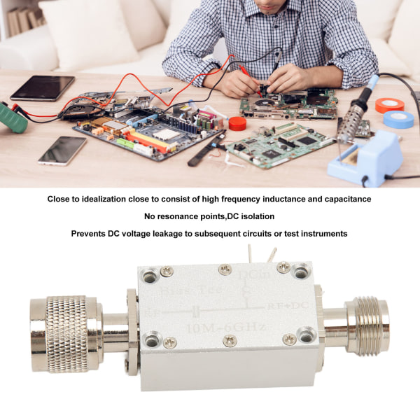 RF-laajakaista-vahvistin 10MHz-6GHz DC50V alumiiniseos RF DC -esto ‑RF-laajakaistavahvistin