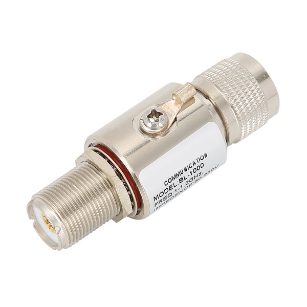 PL259‑M til PL259‑F Antenne Arrestor All Band Arrester Beskyttelse DC‑1200MHz Overspenningsvern