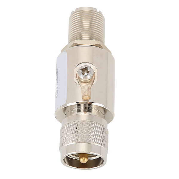PL259‑M til PL259‑F Antenne Arrestor All Band Arrester Beskyttelse DC‑1200MHz Overspenningsvern