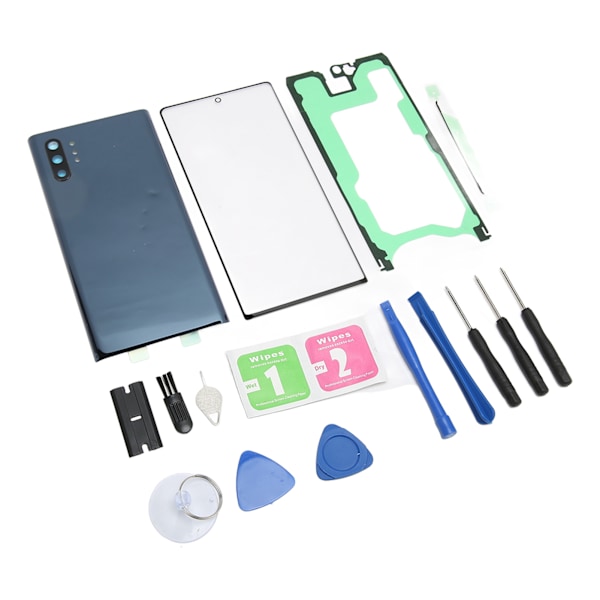 Bakre glasomslag ersättning perfekt passform främre yttre glas skärmomslag för Samsung Galaxy Note 10 Plus