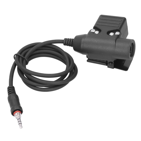 U94 PTT-kabel plugg headset-adapter kompatibel med YAESU Vertex VX-6R/VX-7R Walkie Talkie