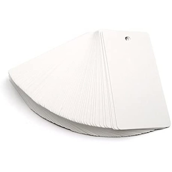 Kraftpapir-etiketter 9x5cm Rektangulær gave