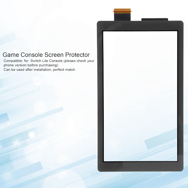 Pekskärmglas för Switch Lite Ersättning Framre Yttre Panel Digitizer Pekskärmglas för Switch Lite Konsol Svart