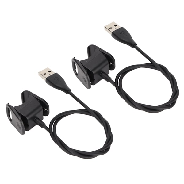 2 kpl 55 cm:n USB-latauskaapeli Fitbit Charge 4 -älykellolle, varaosalaturi, lataustelakka