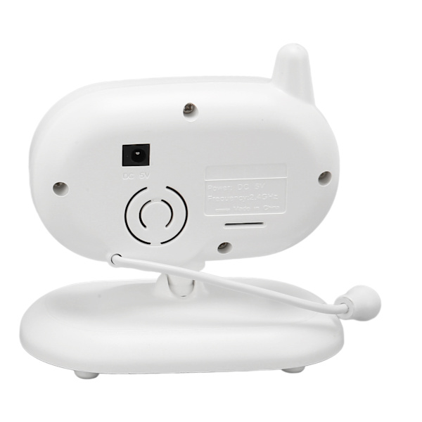 Babyalarm Video 3,5 tommer skærm Video Babyalarm med kamera med nattesyn 2-vejs lyd Vuggeviser EU-stik 100-240v