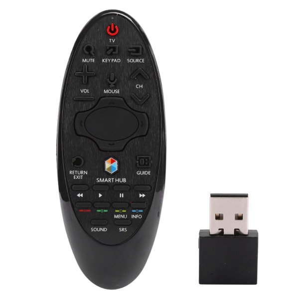 TV-kaukosäädin Samsung SR-7557 HUB:lle, korvaava kaukosäädin älytelevisiolle, musta