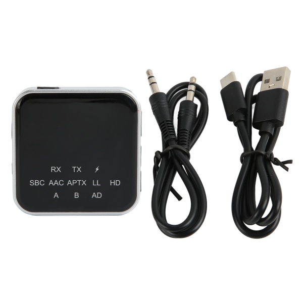 Bluetooth-sender og -mottaker Multifunksjon lav latens 2 i 1 Bluetooth-adapter med 3,5 mm AUX-grensesnitt for TV PC