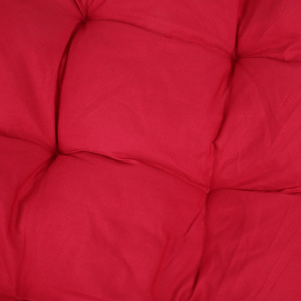 Korgkorgstolskuddar, Vattentätt Utomhuskudde Fylld med Miljövänlig PP-Bomull, Vinröd 80x120cm, Ergonomisk Storlek för