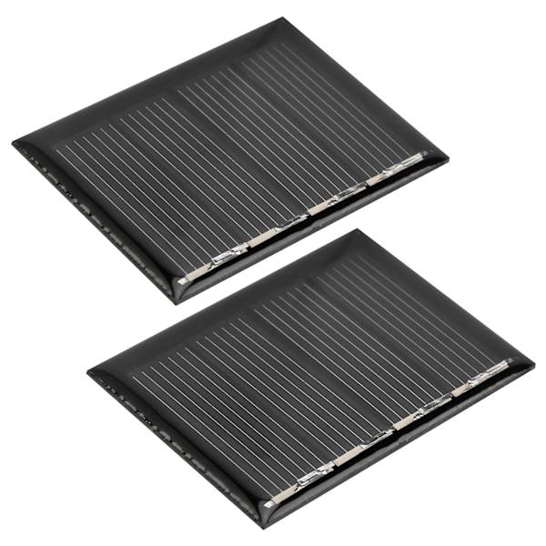 2 st/set 115MA/2V polykristallint kiselsolpanel laddare bärbar solcellsladdare kit