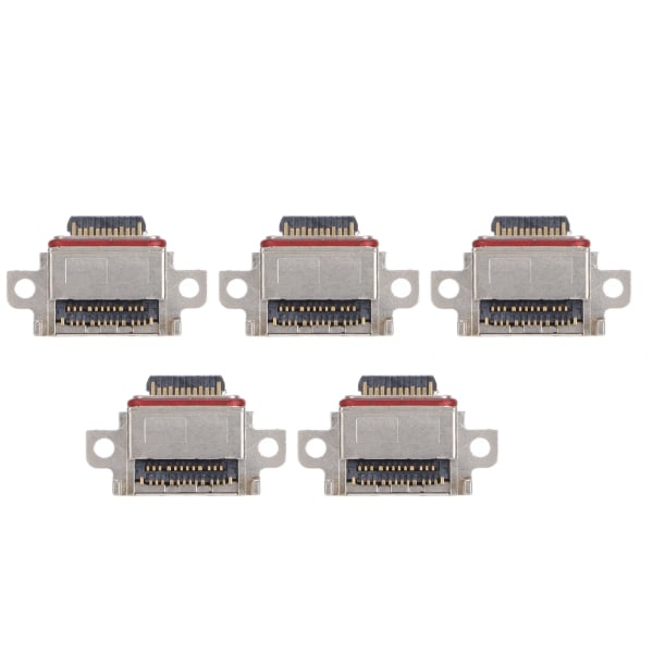 5 stk Type C USB-laderkontakt sokkel data ladeport hale plugg for Galaxy S10