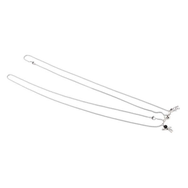2st Matchande Halsband Legering Silver Justerbar Astronautmagnet