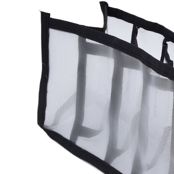 Mesh BH-opbevaringsboks Multifunktionel Foldbar Skuffeskiller til Undertøj Trusser Strømper 7 Celler Sort