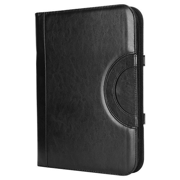 A4 PU-blixtlås Business Portfolio Multifunktionell Konferensdokumentmapp Organisatör för kort Tablet-filer