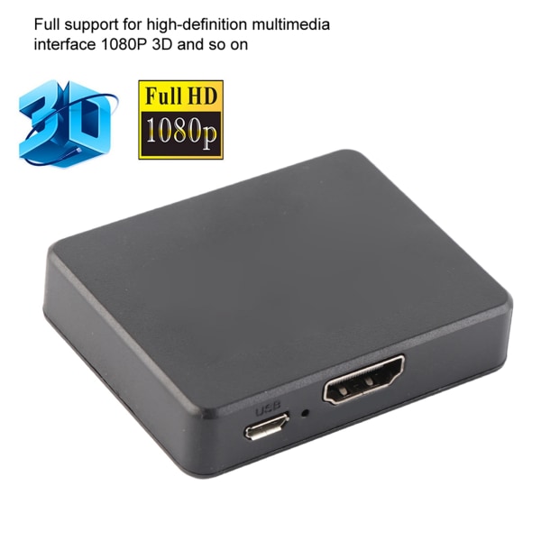 HDMI-omvandlare HDMI-adapter 1 ingång 2 utgång HDMI-splitter Switcher Hub 3D 1080p-kabel