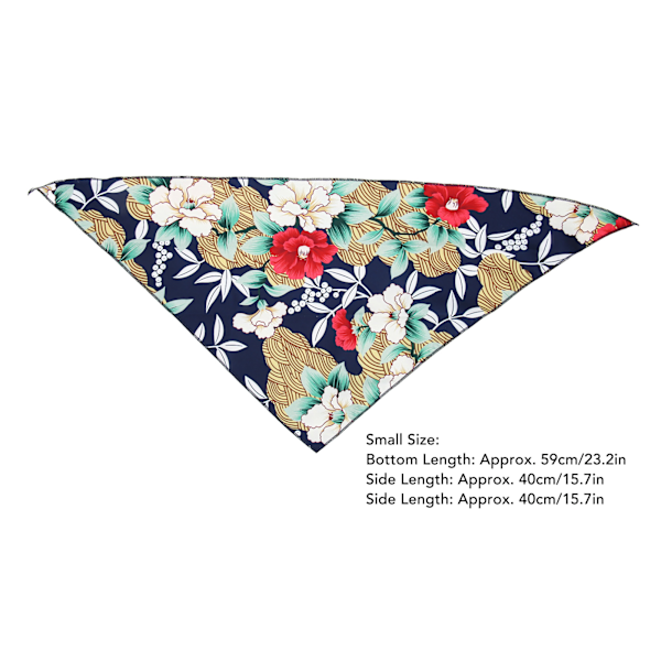 Halsduk för husdjur, andningsbar och slitstark hundscarf för vardagsbruk, Hawaii hawaiianskt blommönster triangelhaklappar tillbehör