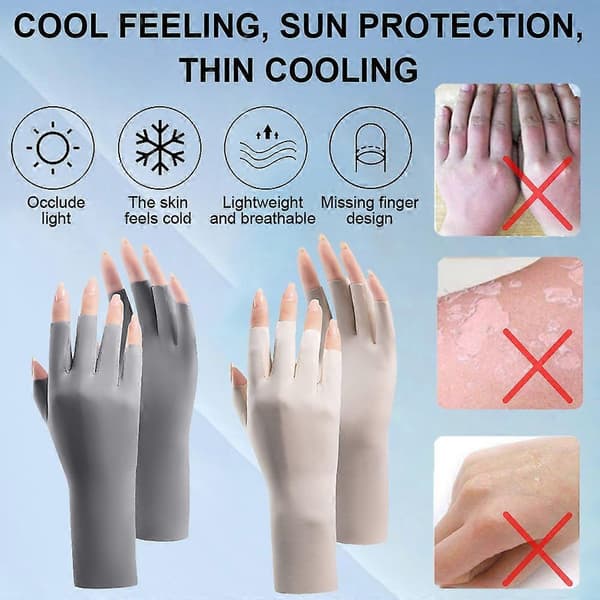 GETIT Solcremehandsker, Kørehandsker, Fingerløse
