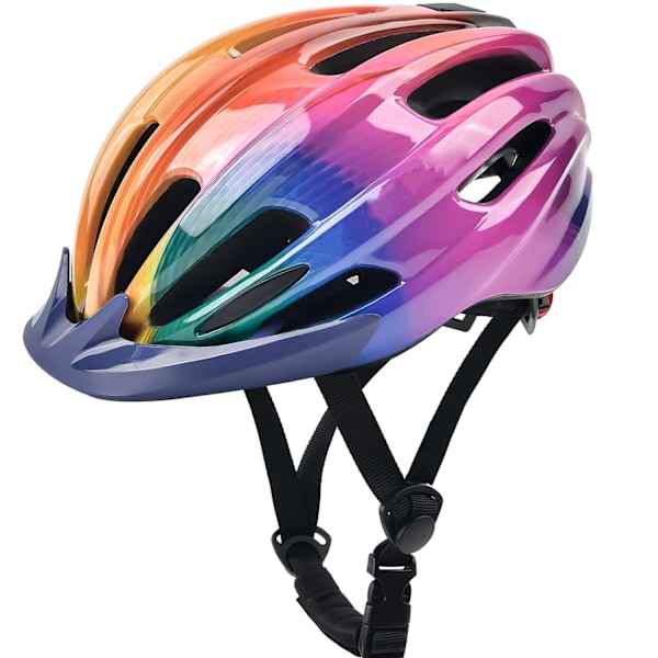 Äventyrsredo, lättviktig multisport-hjälm, avtagbart visir skyddar mot sol och regn, Microshell-design ger hållbart skydd, justerbar