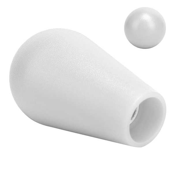 Joystick-pallopää M6 American Style Oval Game Rocker -kahva, valkoinen