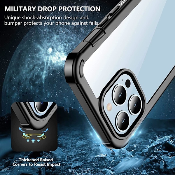 Protección Elegante Shockproof Defence C4U para iPhone 13 Mini 5.4 Pulgadas Negro Black iPhone 13 Mini (5.4)