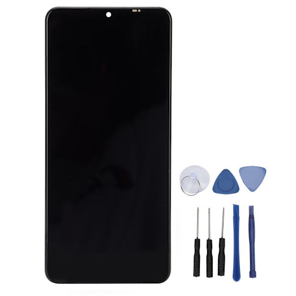 Skärmersättning LCD-skärm Touch Digitizer Assembly för Samsung Galaxy A125 med ram