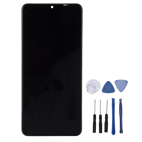 Skjermutskiftning LCD-skjerm Berøringsskjerm Digitizer Montering for Samsung Galaxy A125 med ramme