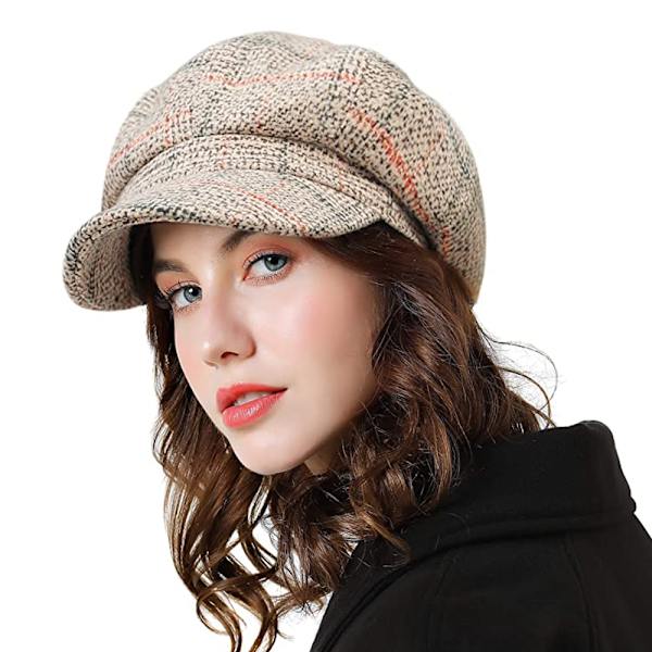 Damer Beret Newsboy Hat Fransk Stil Cap Klassisk Efterår Forår