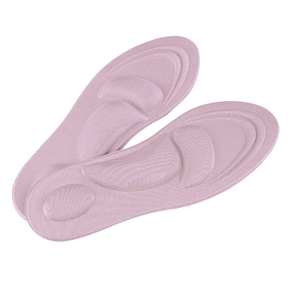 Ortotiske innleggssåler for flate føtter, buehjelp, minneskum, såle for sko, komfort, rosa, for kvinner