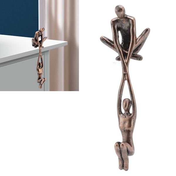 Elegant Dekorativ Skulptur i Resin, En Fusion av Järnparsanda och Abstrakt Konststatyessens, En Gåva för Bröllop och en Juvel i Heminredningen