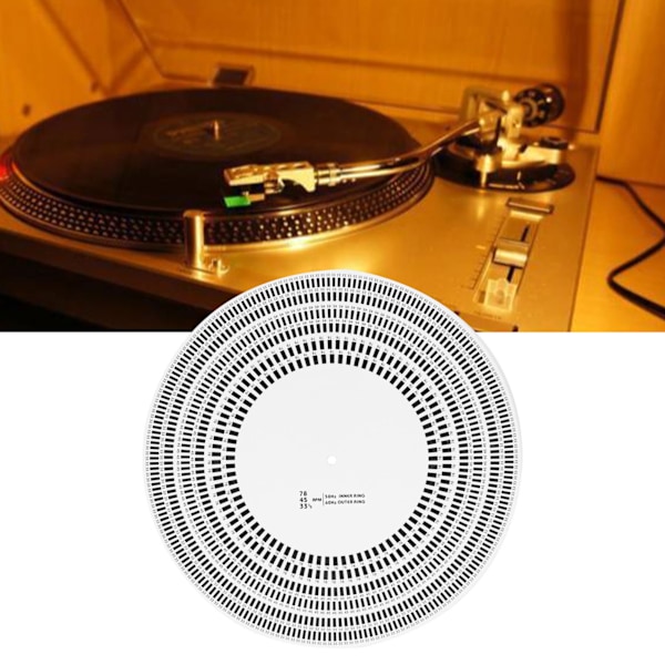 LP Stroboscope Disc Rotational Speed Detection LP Vinyl Turntables Calibration Disc for Vinyl Record Player