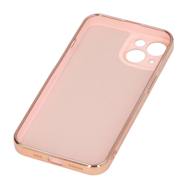 Mobiltelefonetui til iPhone 13 med rosegold glitterbelagt ringstativ Ultra tyndt fleksibelt TPU telefonbeskyttelsesetui