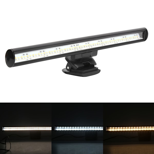 LED-skjermlampe for datamaskin, justerbar fargetemperatur, leselampe for bærbar PC