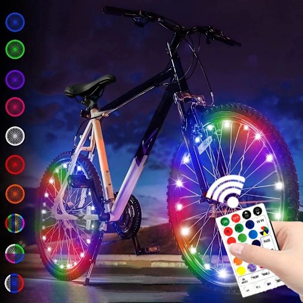 Enkla Cykelhjulslampor, Vattentäta För Oöverträffad Hållbarhet, Snabb Installation, Säkerhetsförbättring, Färgglad Belysning, Perfekt Present För