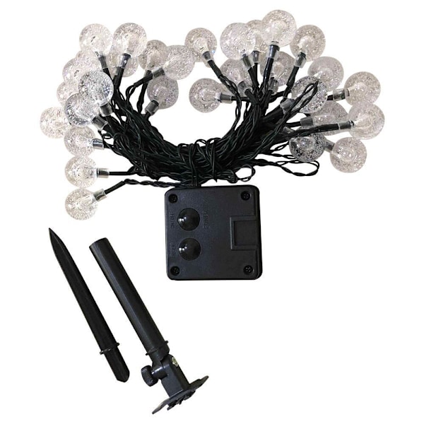 Solcellslingor 23ft 50 LED solfjärilslampor för