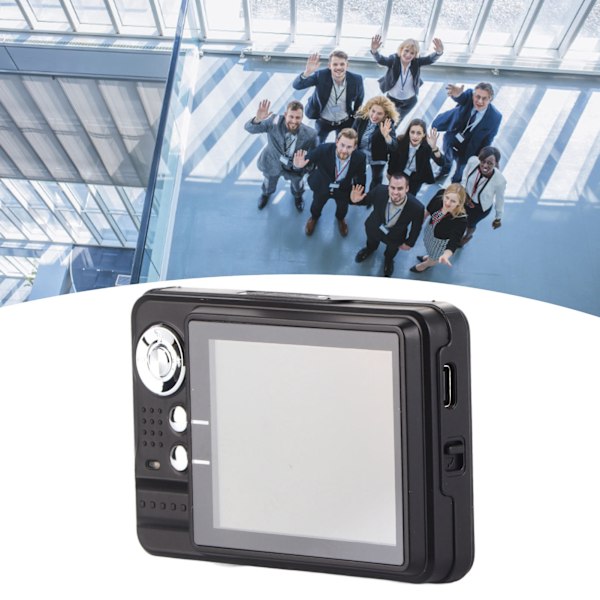 4K digitalkamera med 2,7-tums LCD inbyggd blixt 48MP 8x zoom anti-shake fickkamera för fotografering vloggande