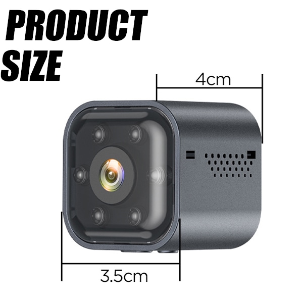 Ultra HD Videoövervakningslösning, Uppladdningsbart Batteri Mini Trådlös Nanny Cam för Hemövervakning, Supervidvinkel, Klar Mörkerseende,